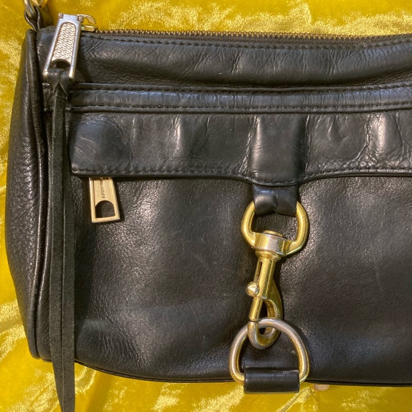 Rebecca Minkoff Black Leather Crossbody Bag - Picture 4 of 9